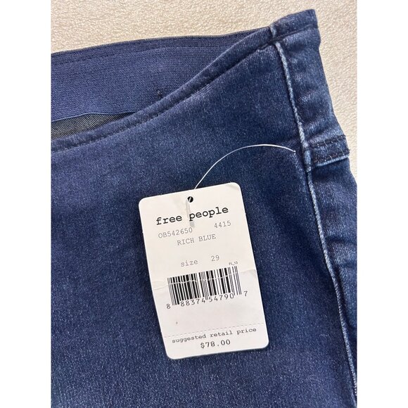 We The Free Penny Pull-On Flare Jean Rich Blue size 29 NWT - Picture 8 of 8
